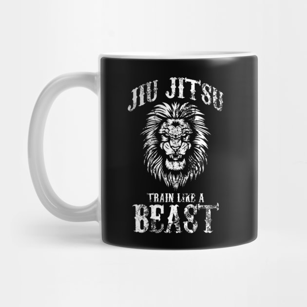 Brazilian Jiu Jitsu Train Like a Beast Distressed by theperfectpresents